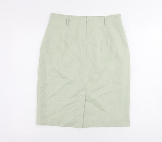 Betty Barclay Womens Green Polyester Straight & Pencil Skirt Size 14 Zip - Lined