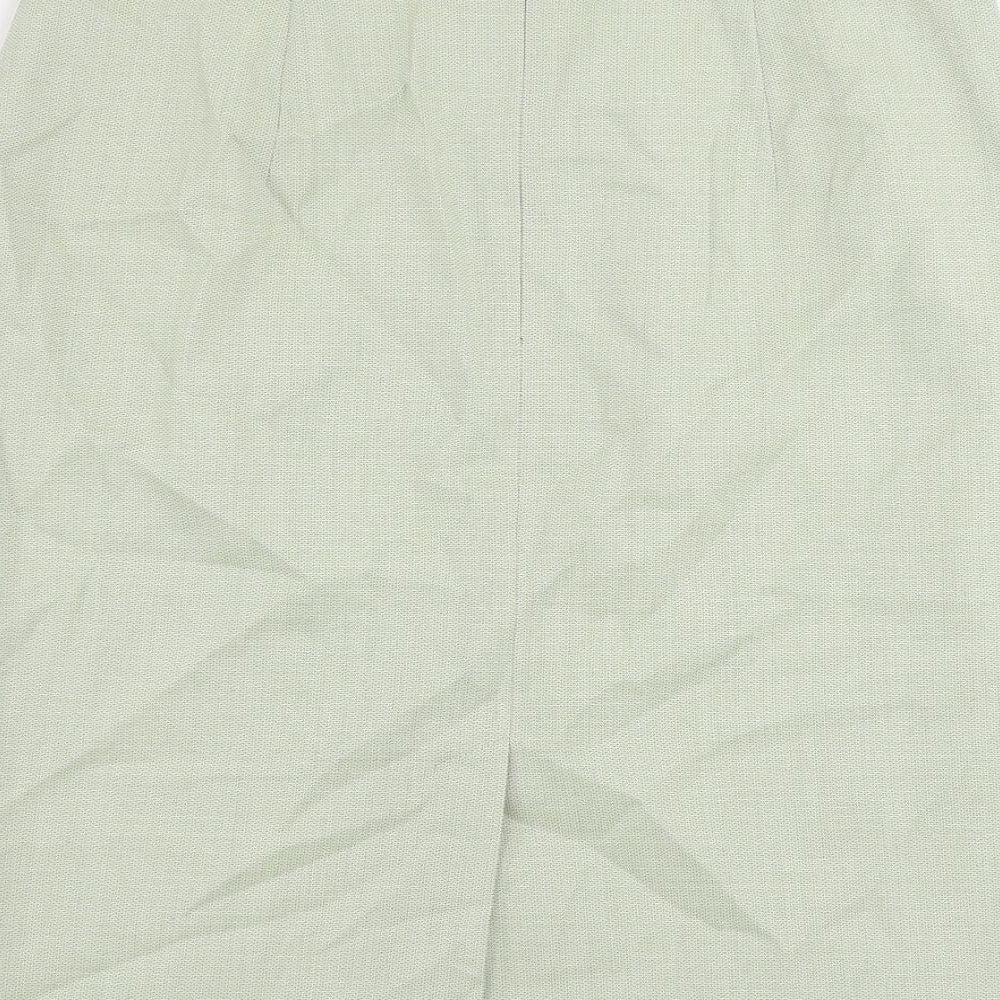 Betty Barclay Womens Green Polyester Straight & Pencil Skirt Size 14 Zip - Lined