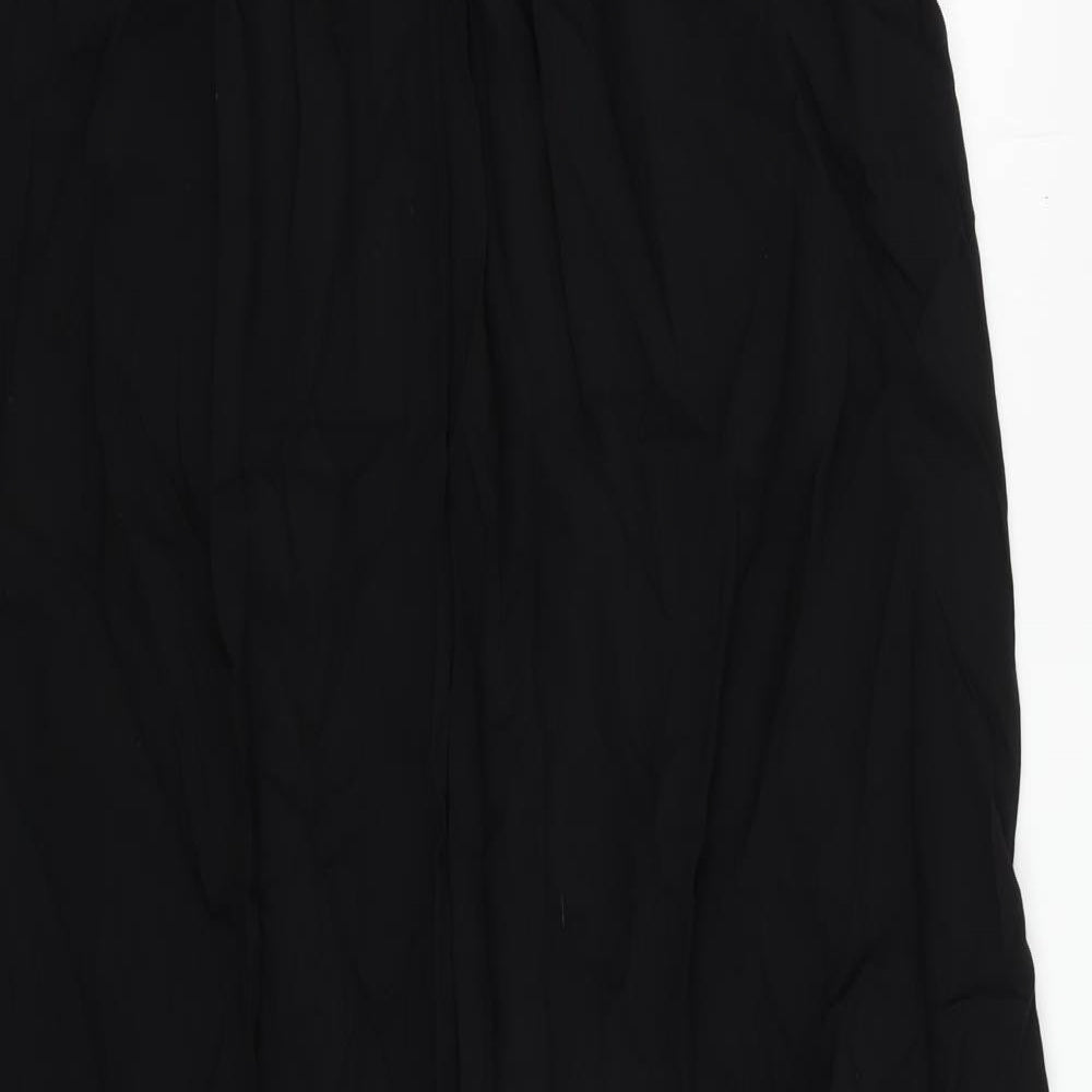 Avon Womens Black Viscose Maxi Size 8 Round Neck Pullover