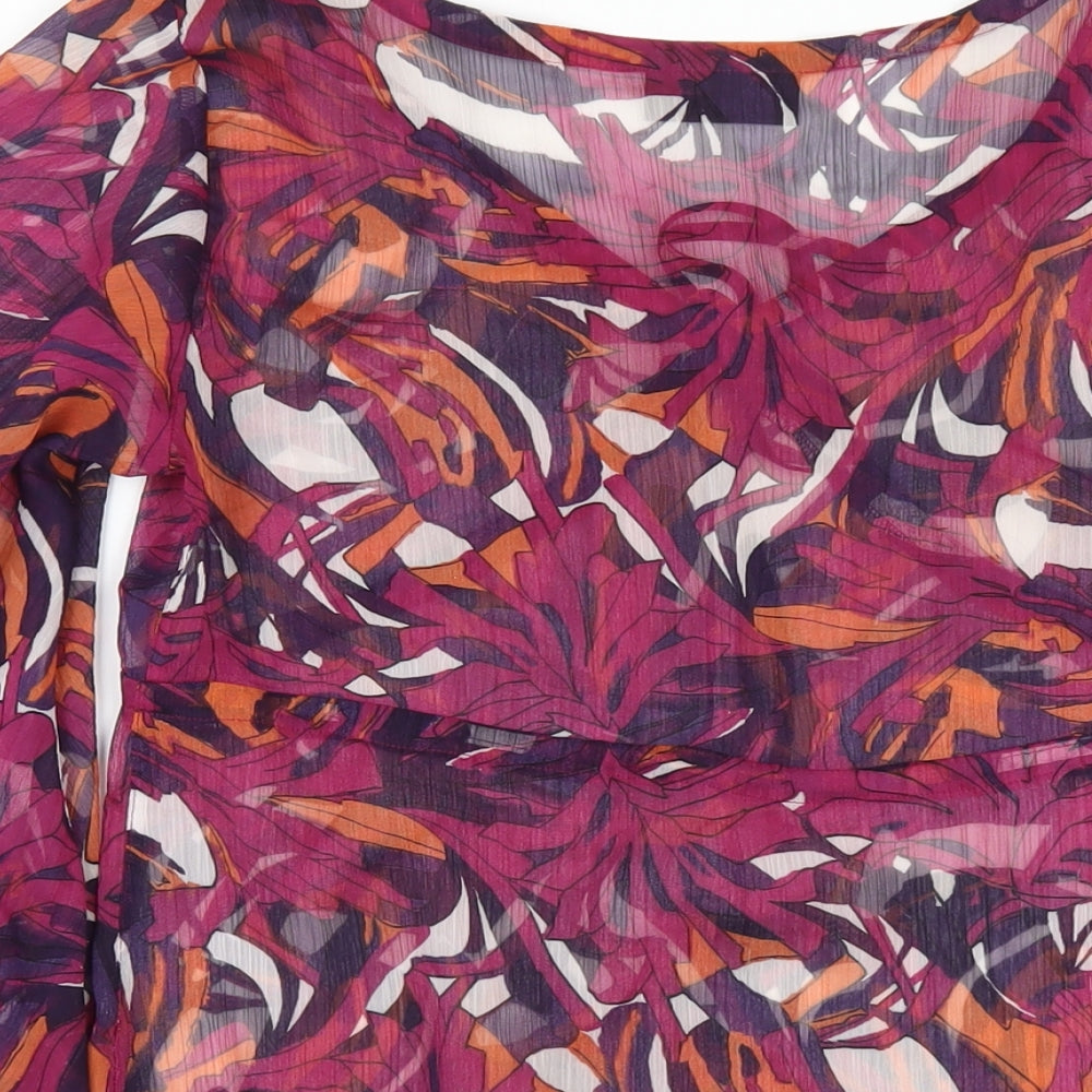 Womens UK Size 8 Principles Multicoloured Basic T-Shirt