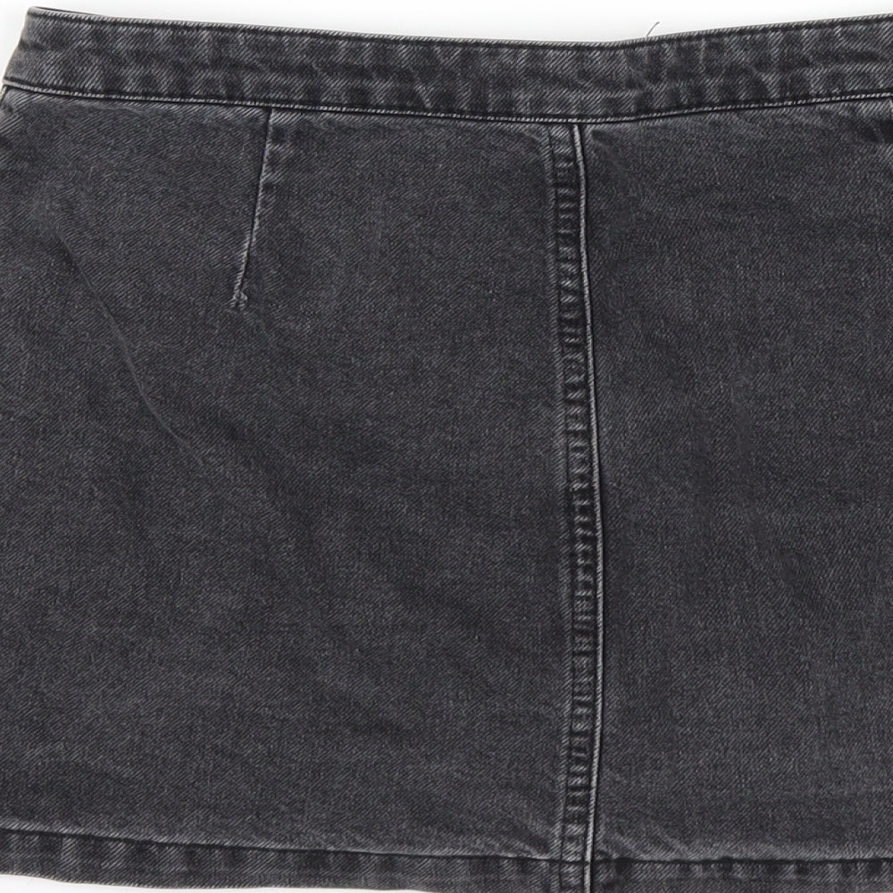 Womens UK Size 10 Topshop A-Line Denim Skirt
