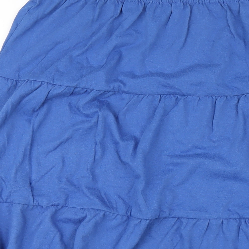 American Sweetheart Womens Blue Cotton A-Line Skirt Size 3XL