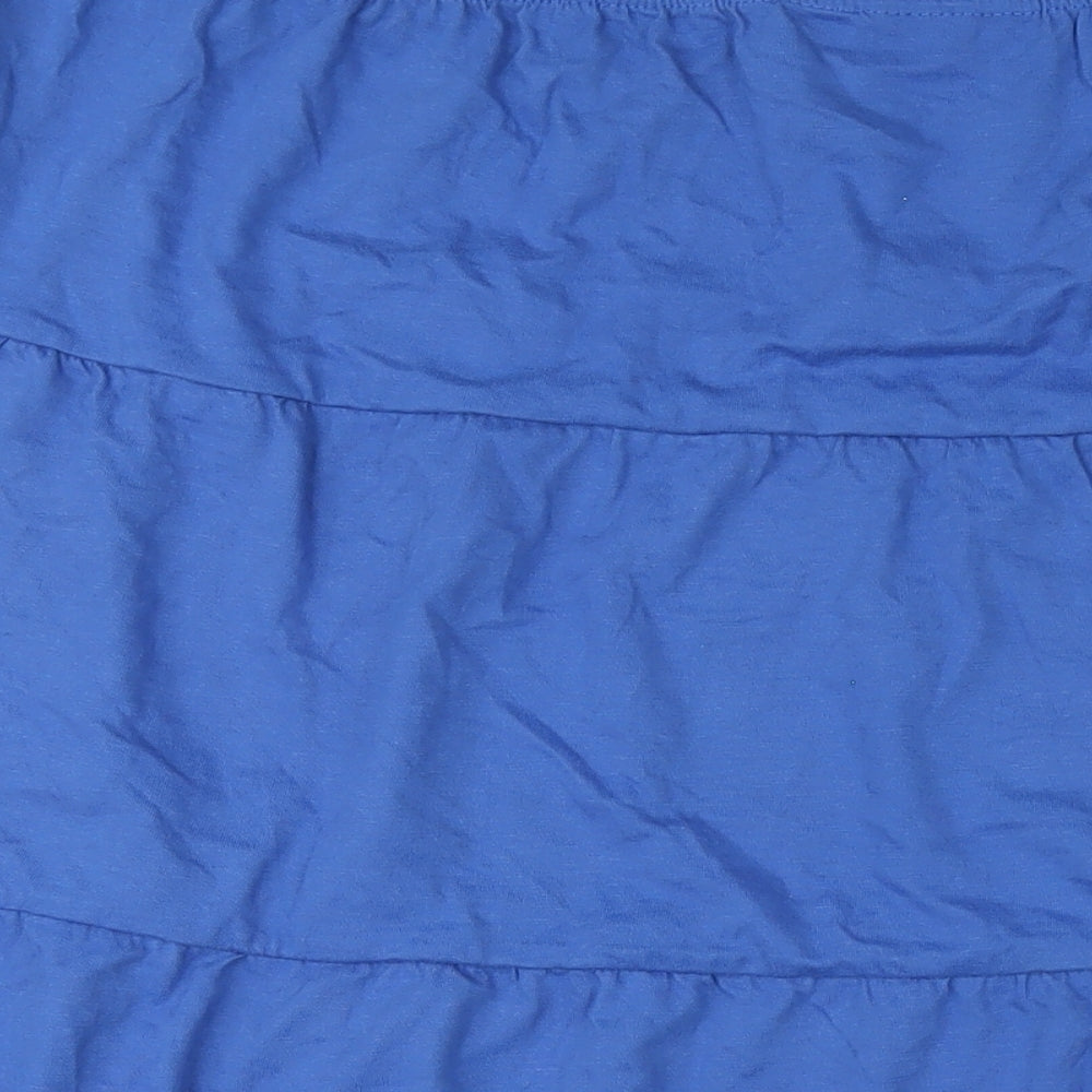 American Sweetheart Womens Blue Cotton A-Line Skirt Size 3XL