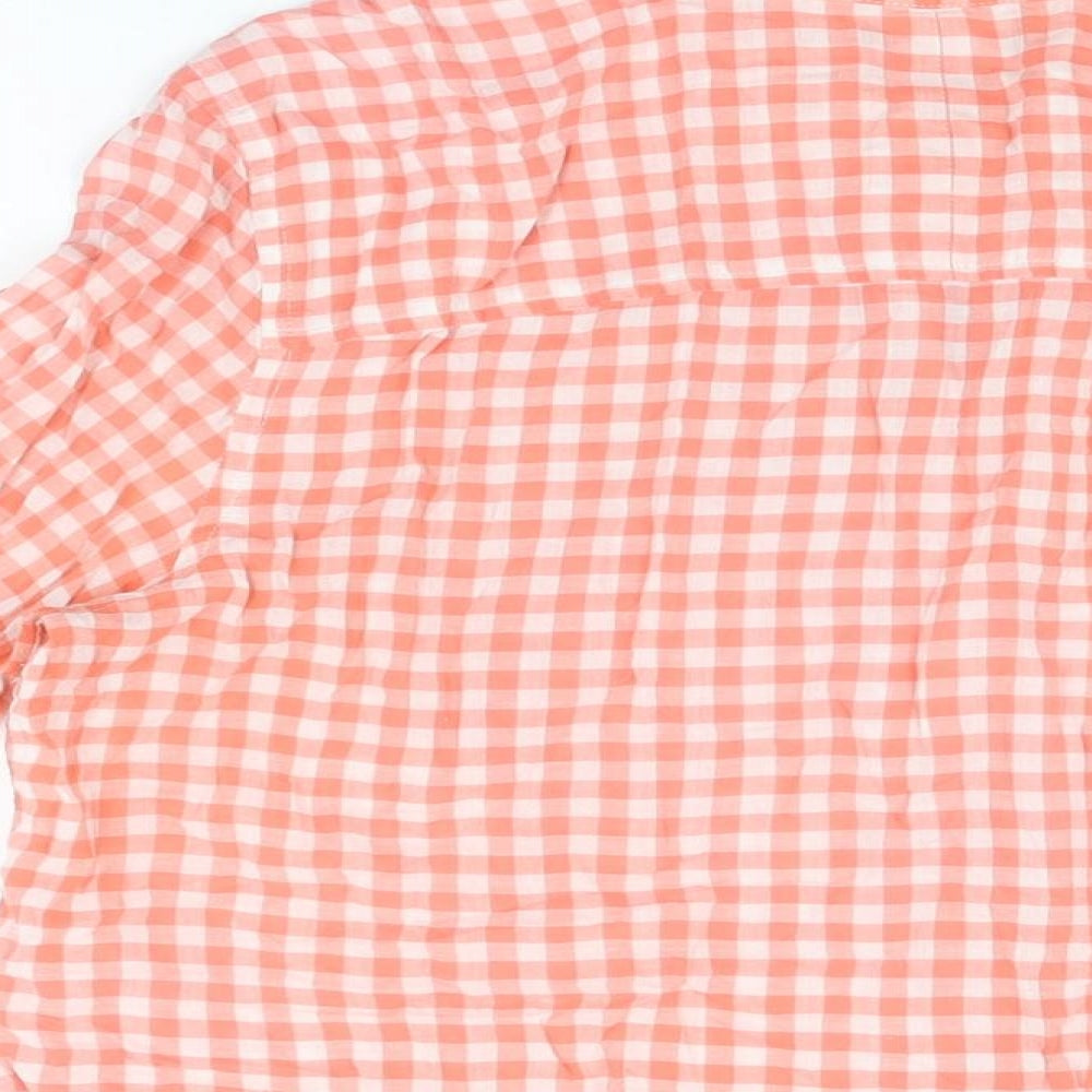 Womens UK Size M Gap Red Basic Button-Up