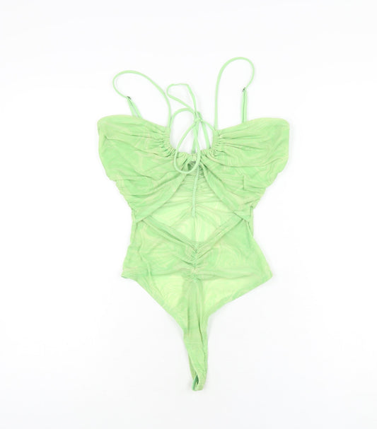 Womens UK Size M Out From Under One-Piece Green Bodysuit