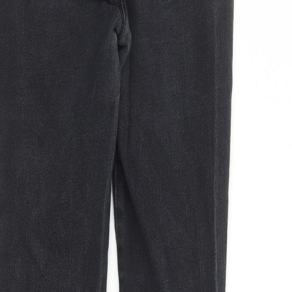 Denim & Co. Womens Black Cotton Jegging Jeans Size 8 L27 in Regular - Elasticated Waist