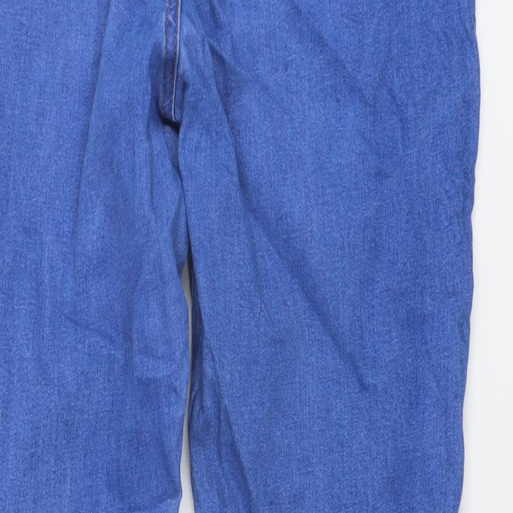 Denim & Co. Womens Blue Cotton Skinny Jeans Size 18 L28 in Regular Button