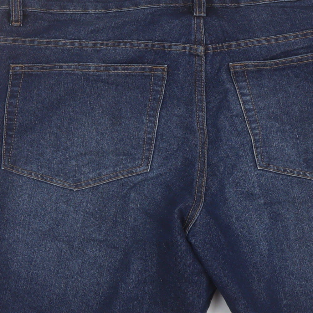 Mens UK Size 34 in Denim & Co. Regular Fit Bermuda Shorts