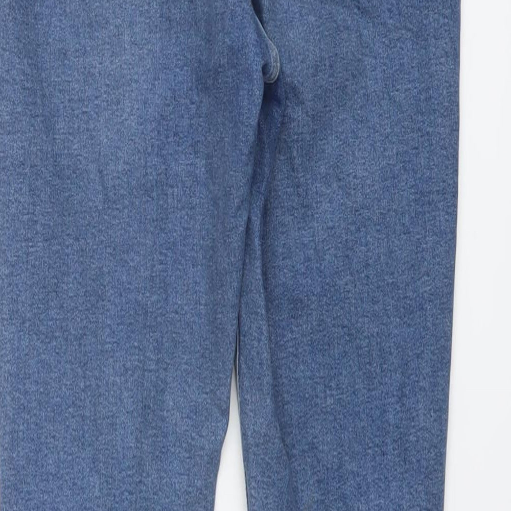 Topshop Womens Blue Cotton Skinny Jeans Size 28 in L25 in Regular Button
