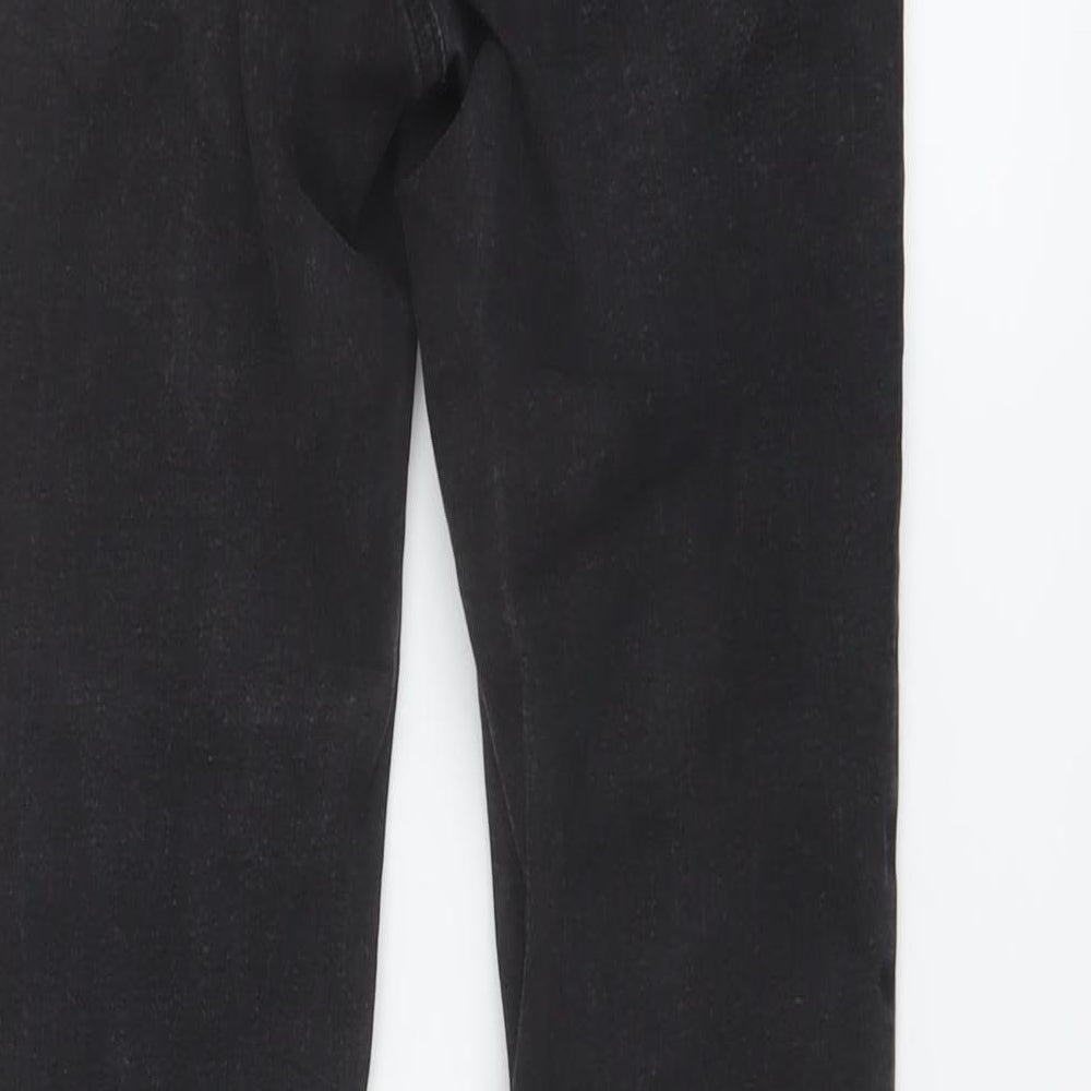 Denim & Co. Womens Grey Cotton Skinny Jeans Size 8 L30 in Regular Button