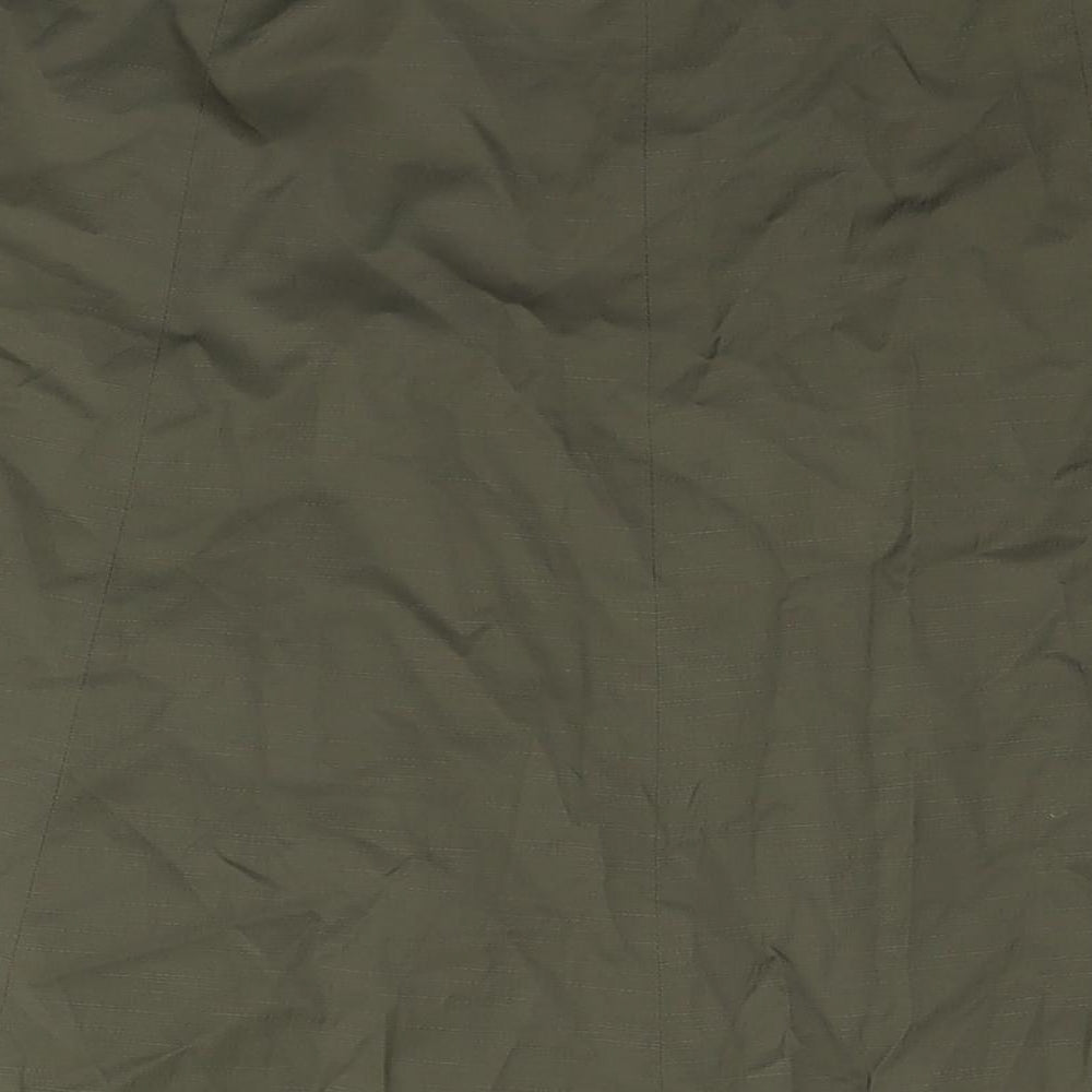 Mexx Womens Green Nylon A-Line Skirt Size 12 Zip - Flowers