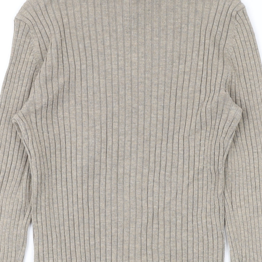 Womens UK Size XS H&M Brown Pullover Jumper