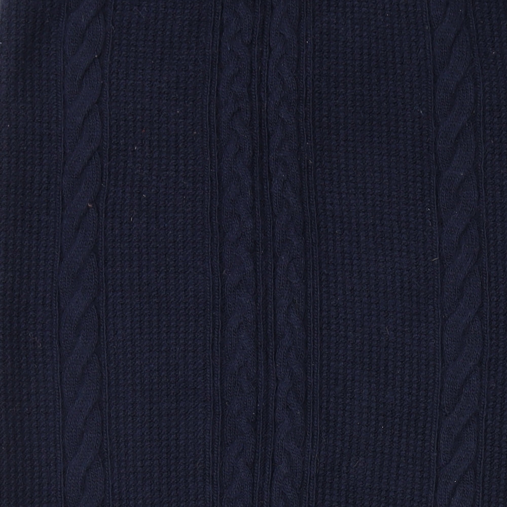 Marks and Spencer Womens Blue Acrylic Straight & Pencil Skirt Size M