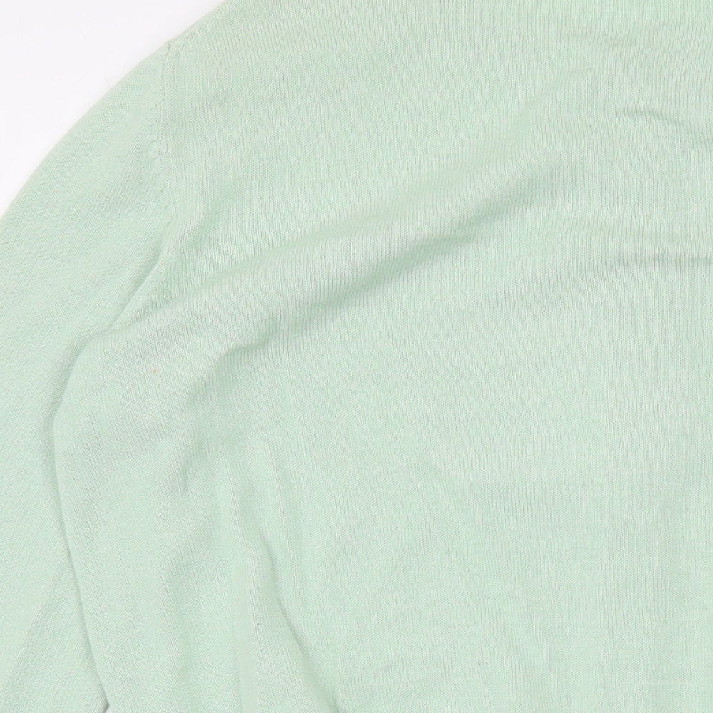 Womens UK Size 10 Marks and Spencer Green Cape Jumper