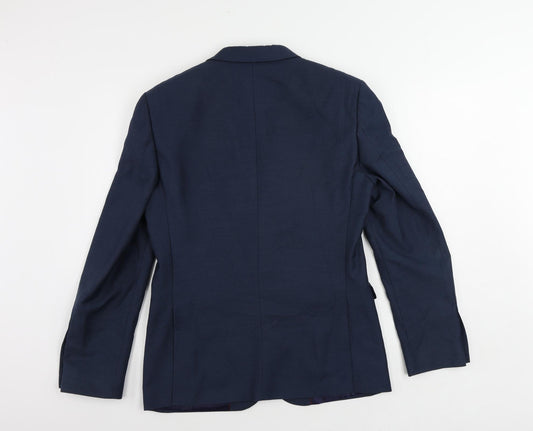 Mens UK Size 38 Burton Regular Blue Suit Jacket