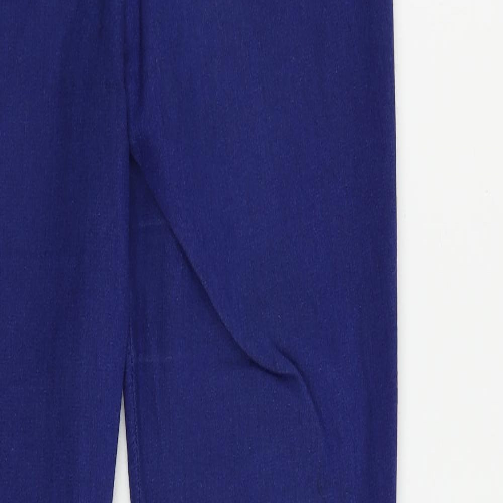 Denim & Co. Womens Blue Cotton Jegging Jeans Size 8 L29 in Regular - Elastic Waist