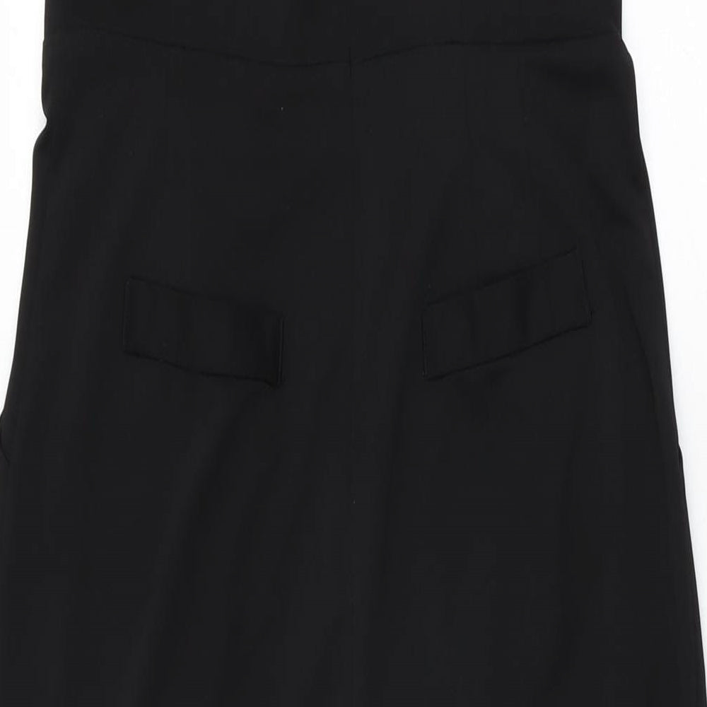 One More Womens Black Polyester Jumpsuit One-Piece Size S L22 in Zip