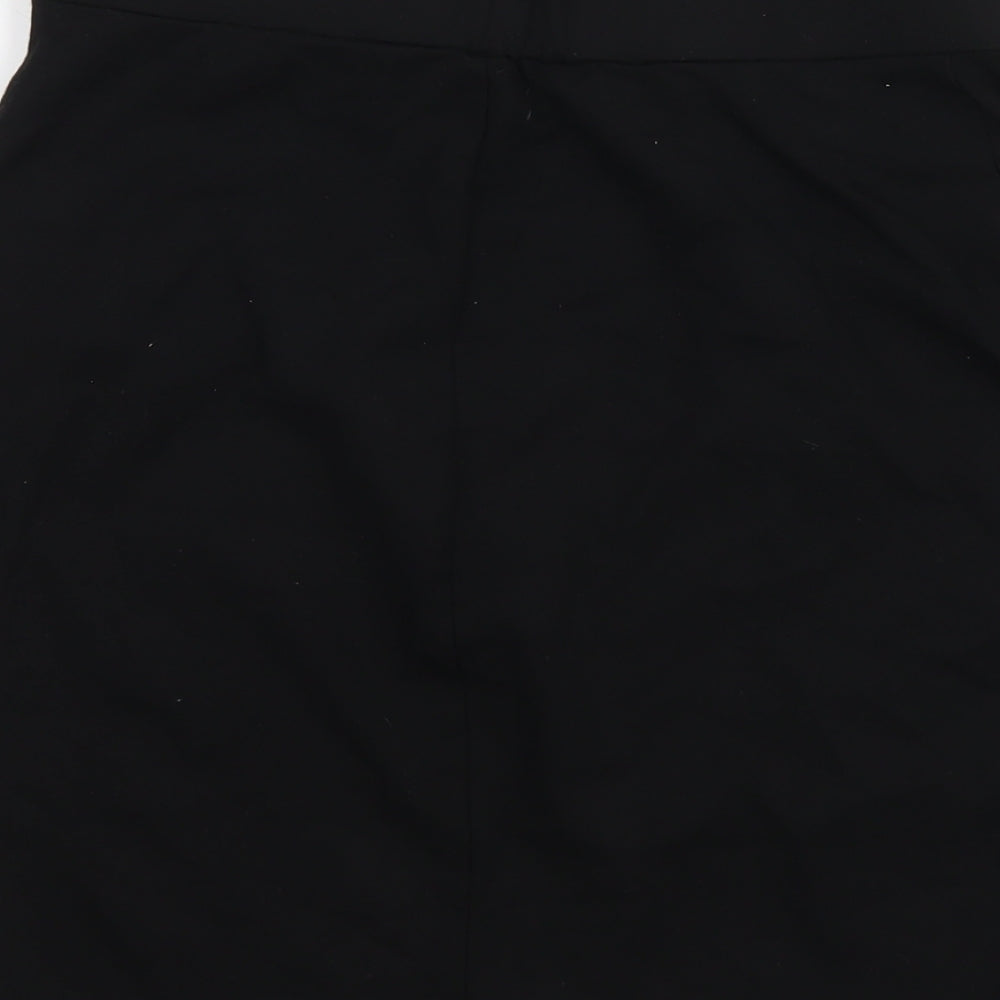 Brand and care label for Principles women’s black viscose straight & pencil skirt, size UK 10