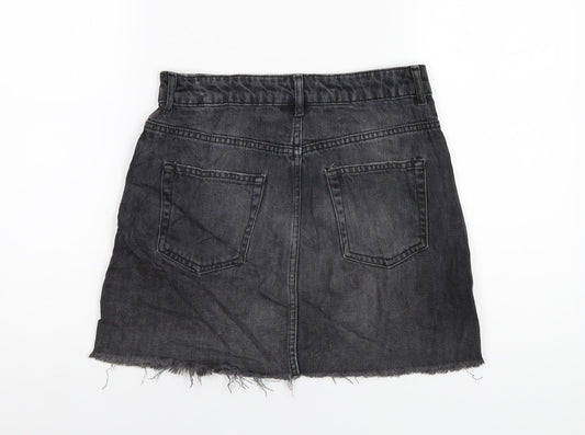 Womens UK Size 10 Topshop A-Line Denim Skirt