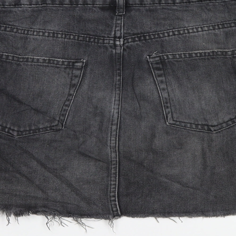 Womens UK Size 10 Topshop A-Line Denim Skirt