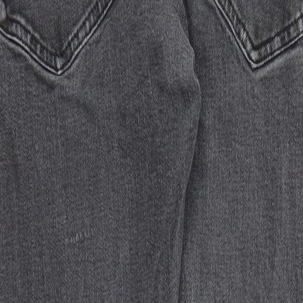 Womens UK Size 28 in H&M Regular Fit Straight Grey Jeans