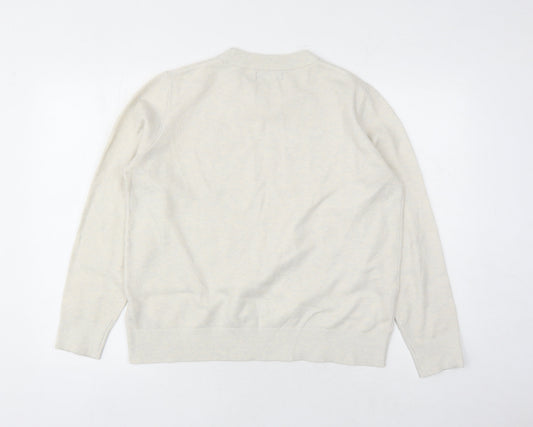Womens UK Size M Marks and Spencer Ivory Pullover Jumper