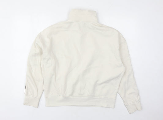 Womens UK Size XS Divided by H&M Ivory Pullover Sweatshirt