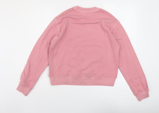 Womens UK Size XS Marks and Spencer Pink Pullover Sweatshirt