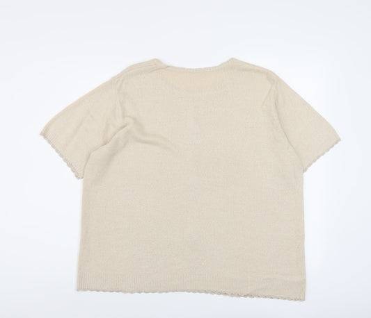 Womens UK Size 18 Berkertex Beige Pullover Jumper