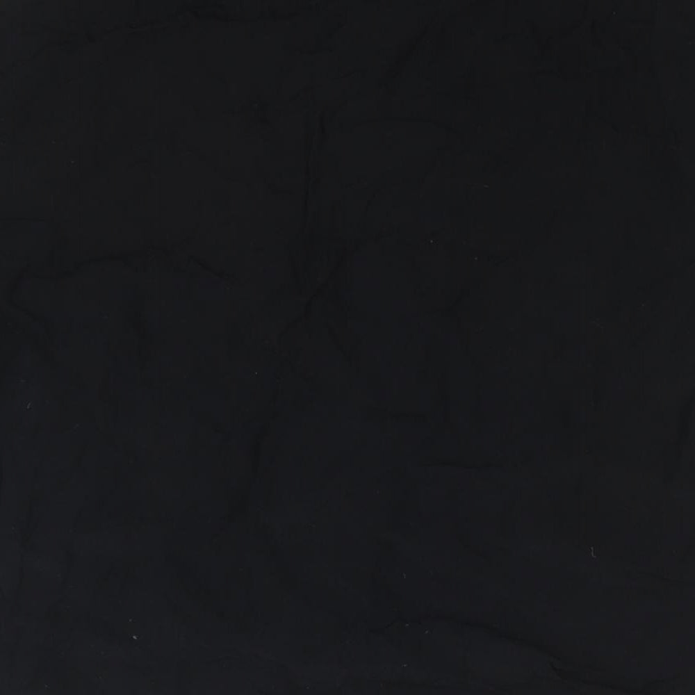 Womens UK Size 12 Topshop Black Basic Button-Up