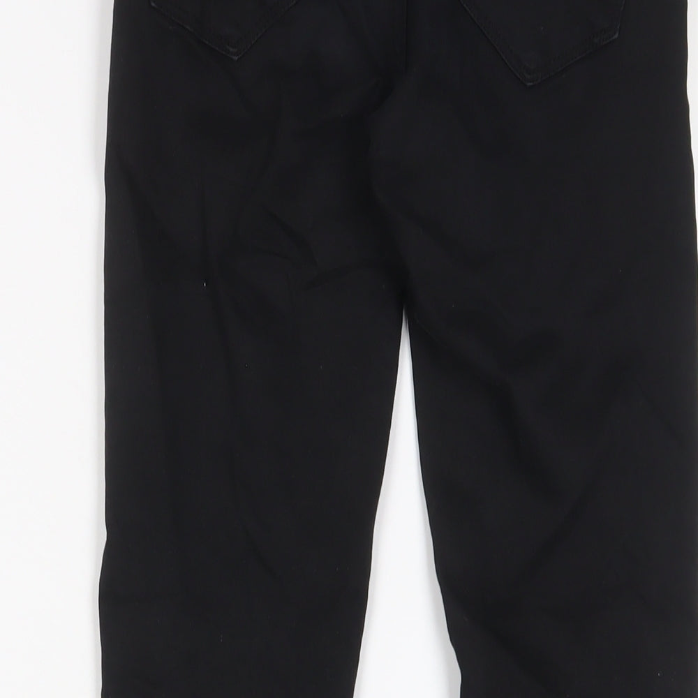 Queen Hearts Womens Black Cotton Skinny Jeans Size XS L27 in Regular Zip