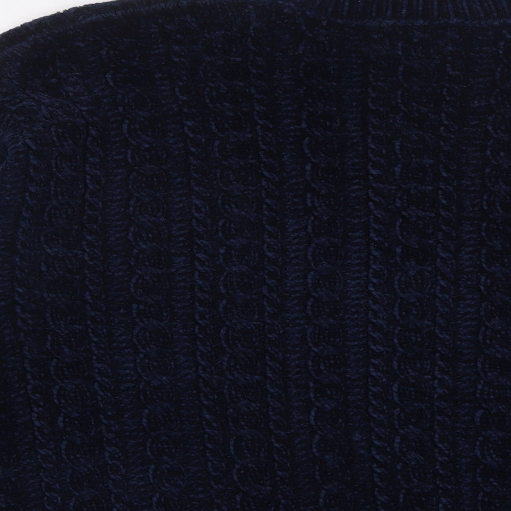 Womens UK Size M Adrienne Vittadini Blue Pullover Jumper
