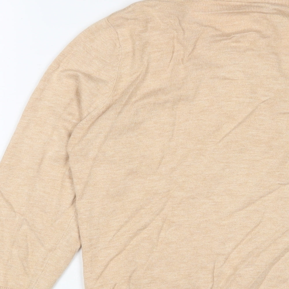 Womens UK Size 12 Warehouse Beige Cardigan Jumper