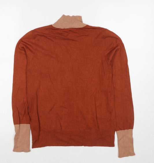Womens UK Size 12 Warehouse Brown Pullover Jumper
