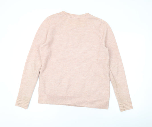 Womens UK Size 10 Maine New England Pink Pullover Jumper