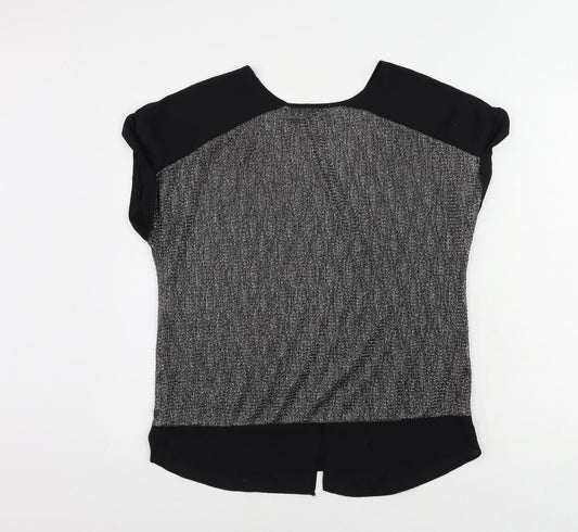 Womens UK Size S Oasis Silver Basic Blouse