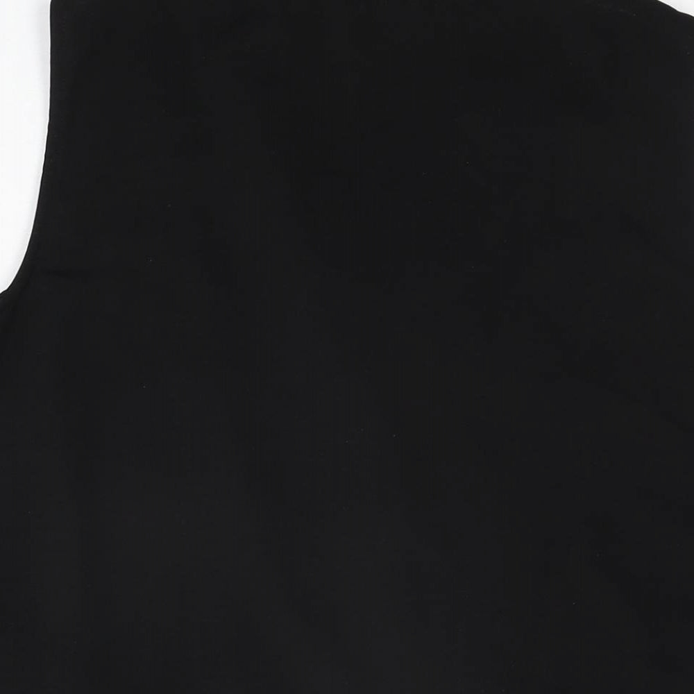 Womens UK Size 16 Wallis Black Basic T-Shirt