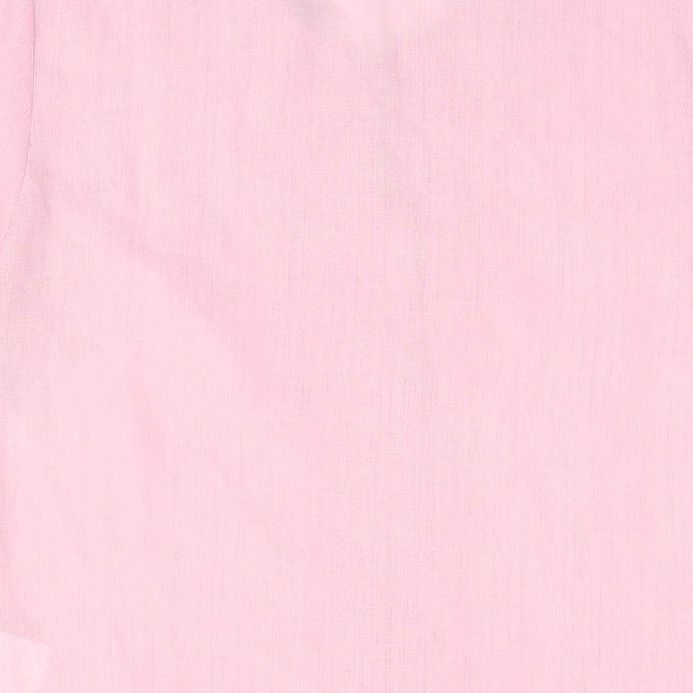 Womens UK Size 14 Damart Pink Basic Button-Up