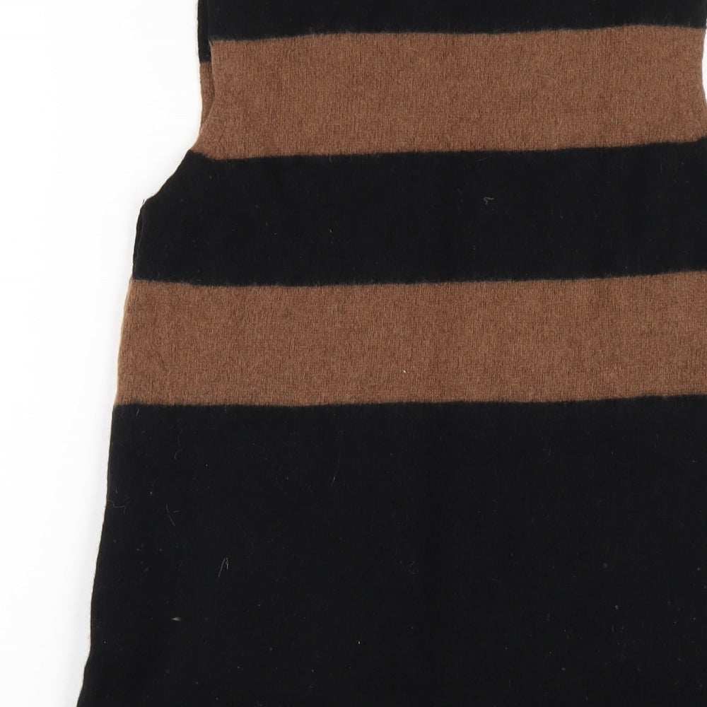 NEXT Womens Black Wool A-Line Size 10 Round Neck Pullover