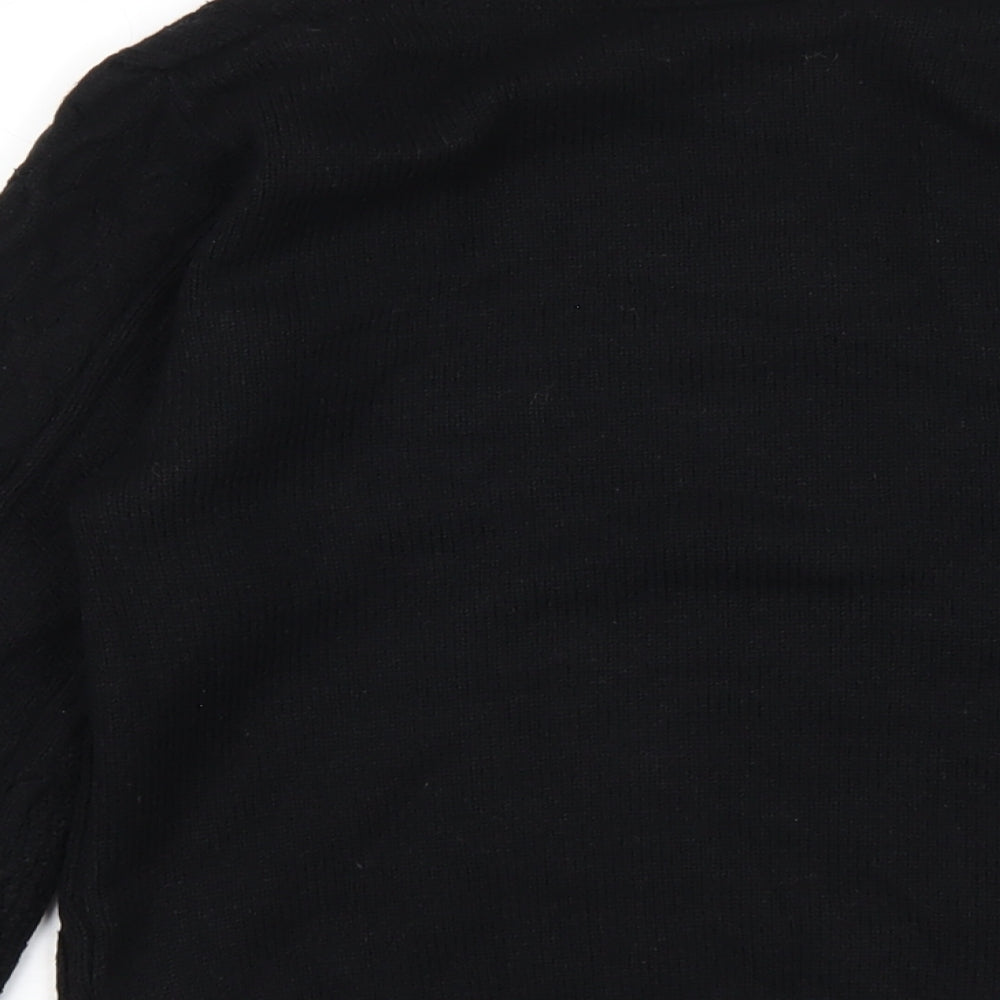Womens UK Size S Quiz Black Pullover Jumper