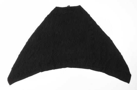 Womens UK Size L NEXT Black Cape Jumper