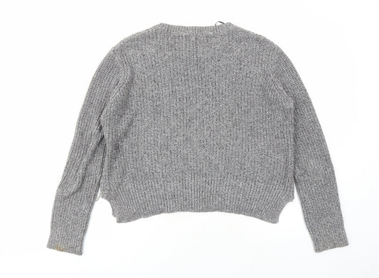 Womens UK Size M H&M Grey Pullover Jumper