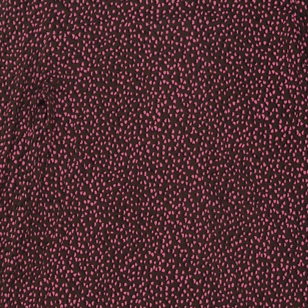 NEXT Womens Blue Animal Print Viscose A-Line Size 10 Round Neck Pullover