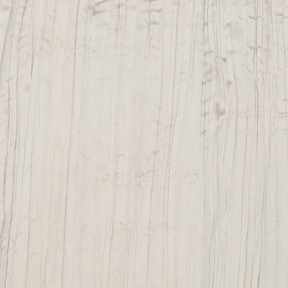 H&M Womens Beige Polyester Pleated Skirt Size 2XL