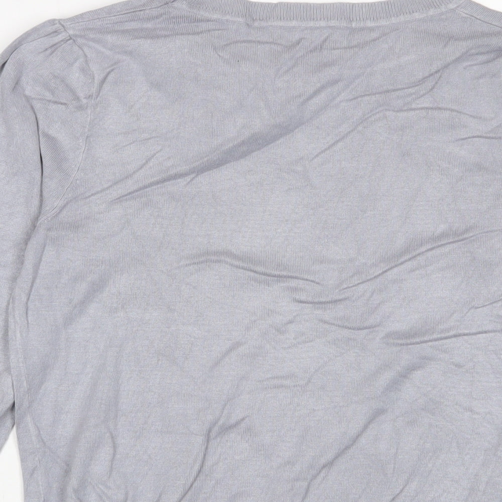 Womens UK Size S Oasis Grey Pullover Jumper