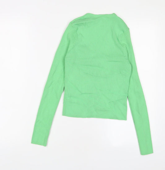 Womens UK Size 10 Marks and Spencer Green Cardigan Jumper
