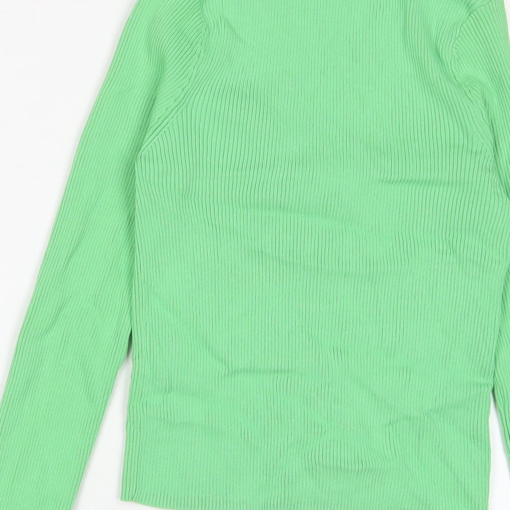 Womens UK Size 10 Marks and Spencer Green Cardigan Jumper