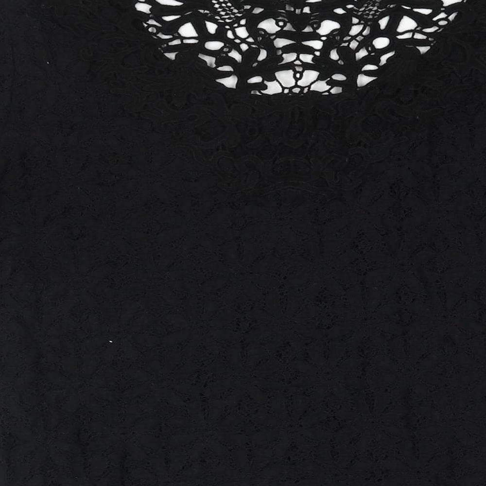 Womens UK Size 12 Per Una Black Basic Blouse