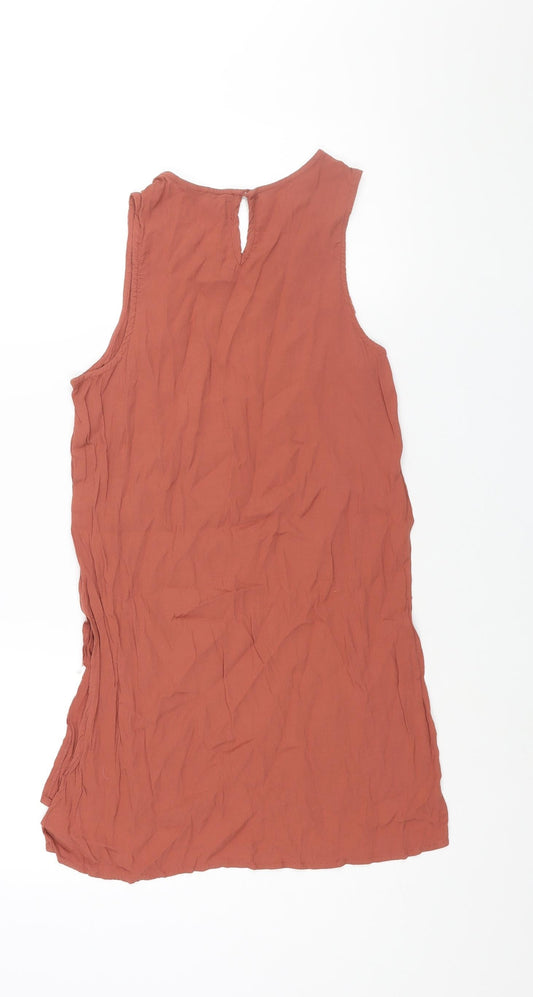 Womens UK Size 10 New Look Brown Camisole Blouse