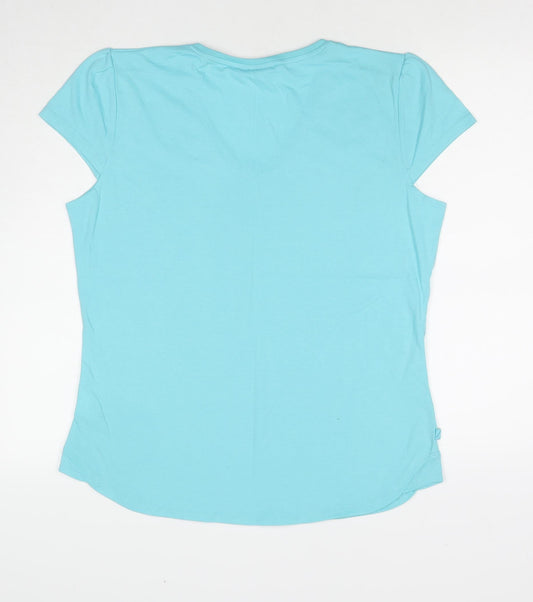 Womens UK Size 20 LA Gear Blue Basic T-Shirt